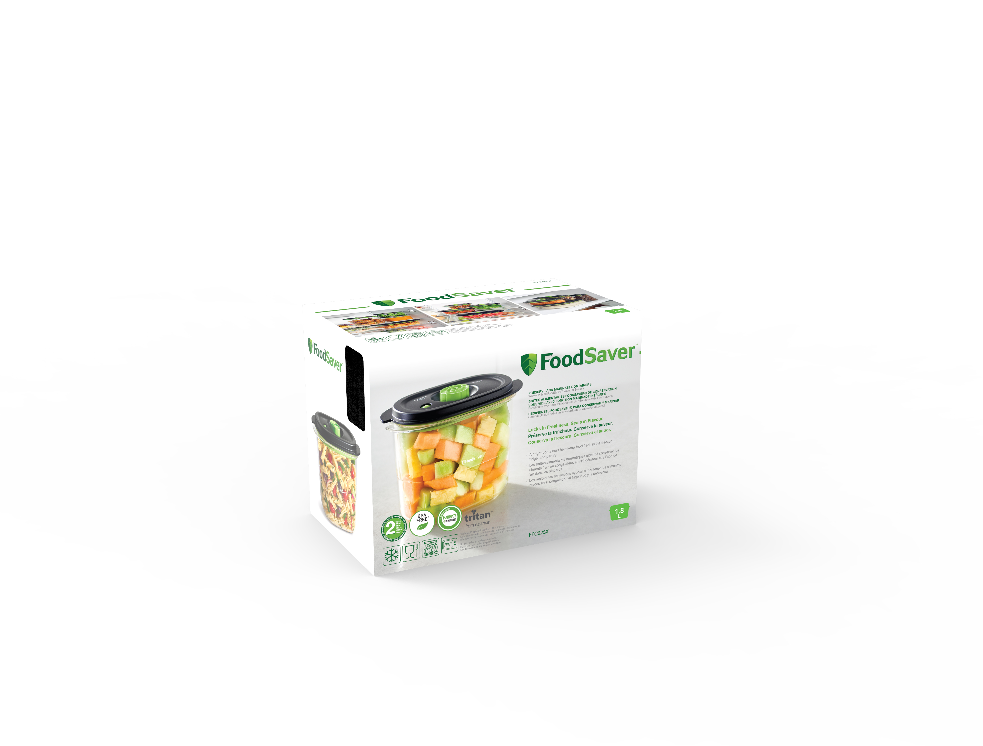 Paquete de 18 bolsas FoodSaver de tamaño de 1/4 de galón (0.95 litros) para  guardar alimentos, Transparente